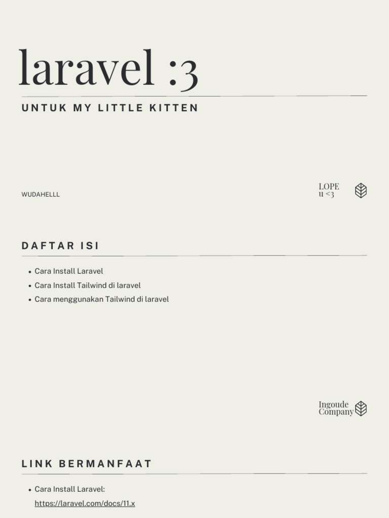 Tutorial Laravel Tailwind | PDF