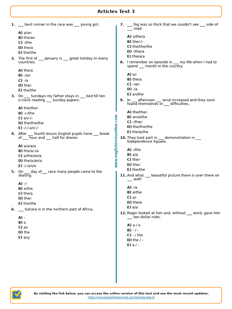 1362 - Articles Test 3 | PDF