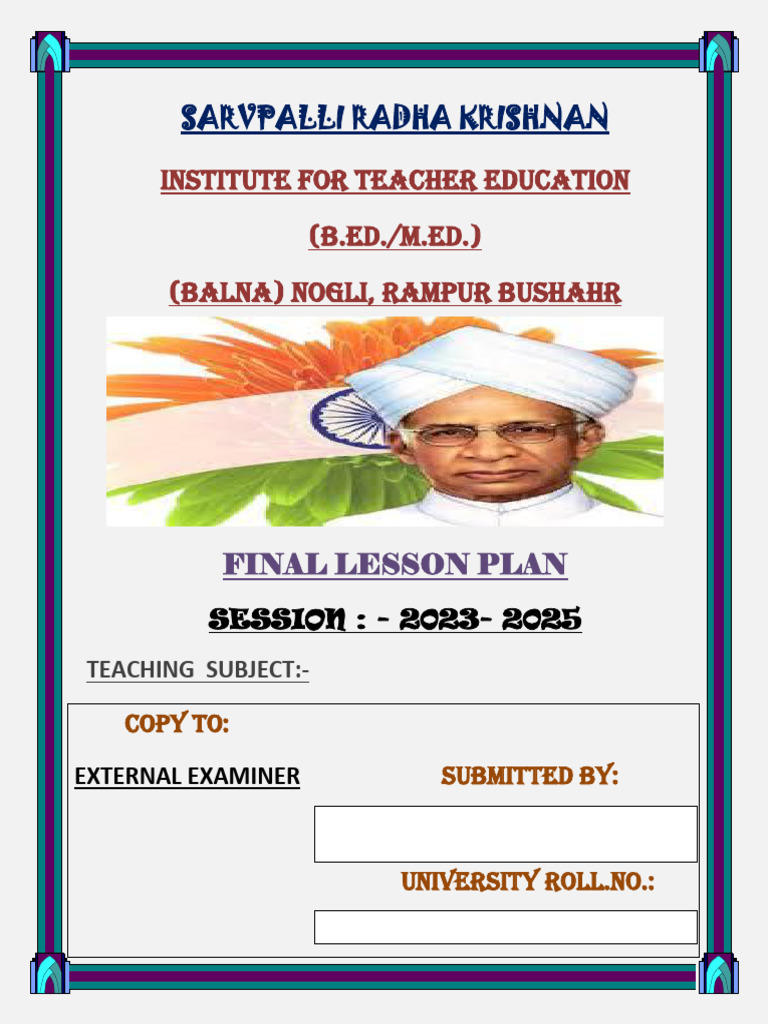 Final Lesson Plan (1) | PDF