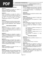 Exercices d'algorithmes variés | PDF | Multiplication | Entier naturel