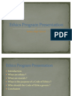 Ethics Program Presentation