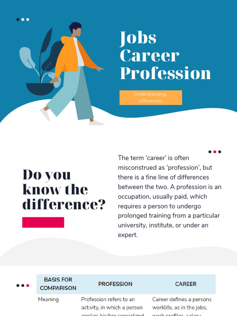 Job vs Profession: Key Differences | PDF