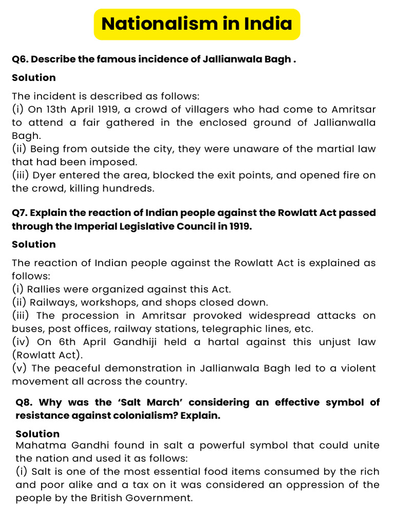 Jallianwala Bagh and Rowlatt Act Overview | PDF | Mahatma Gandhi ...