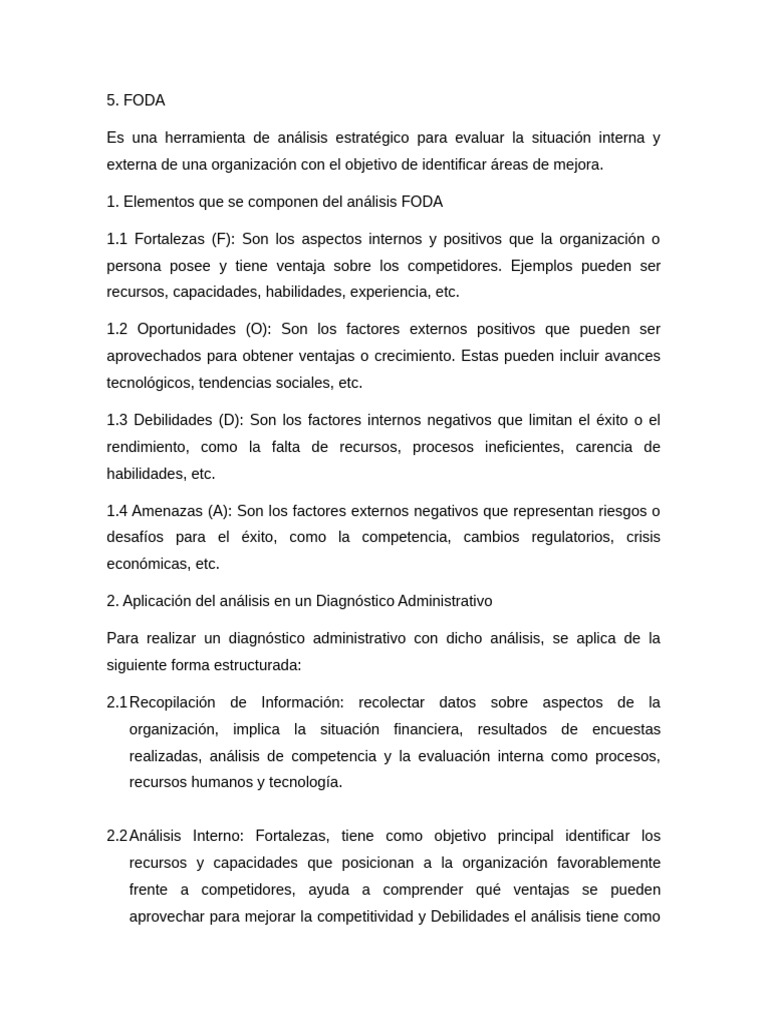 Análisis FODA: Estrategias y Aplicaciones | PDF | Análisis FODA | Economias