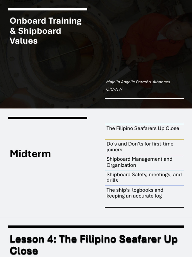 Midterm OBT | PDF | Sailor | Philippines