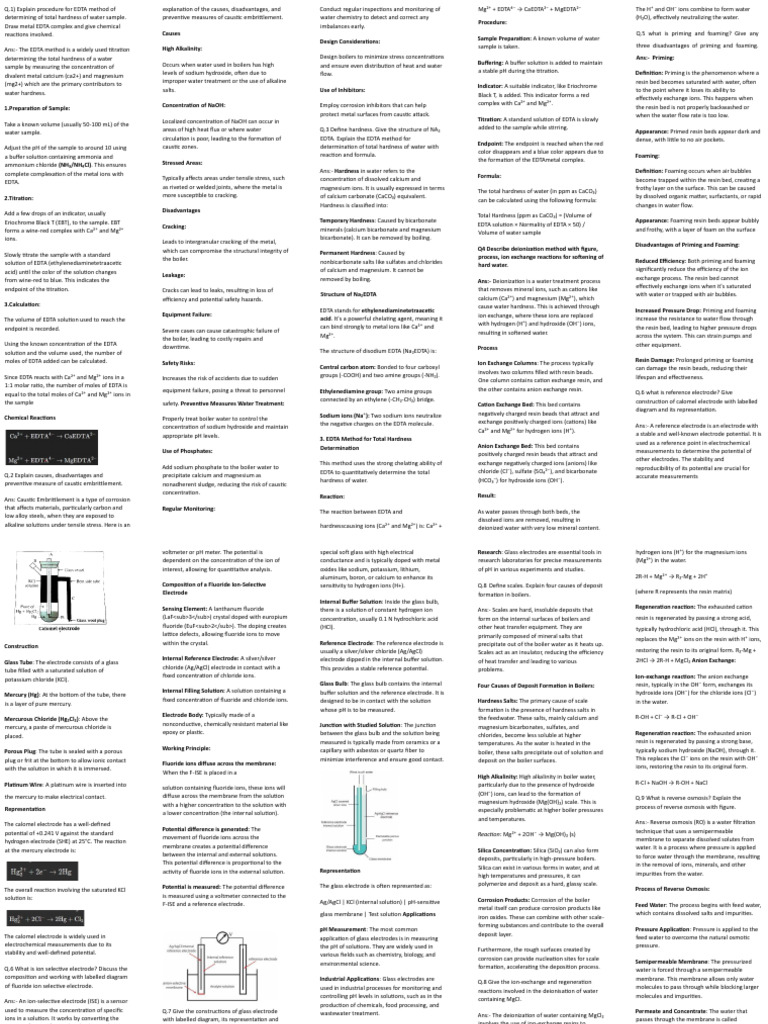 Chem Notes 1 Pdf Ion Exchange Corrosion