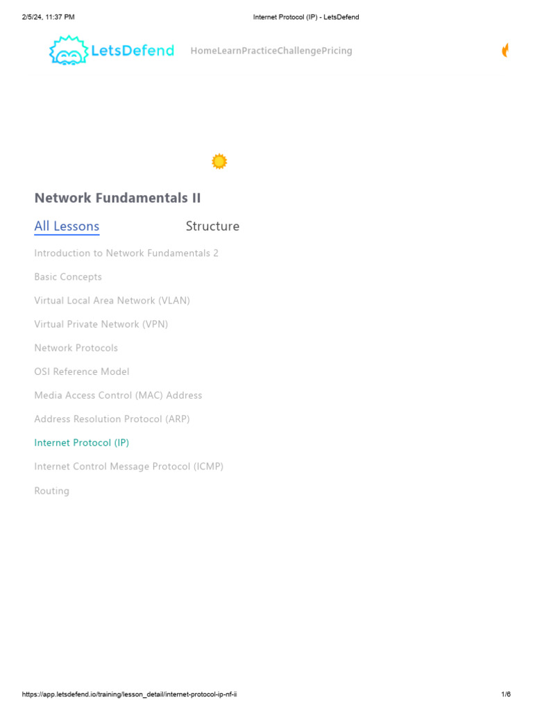 Internet Protocol (IP) - LetsDefend | PDF | Internet Protocols ...