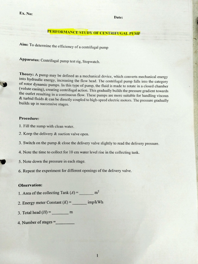 Fluid Mechanics Lab Manual Pdf