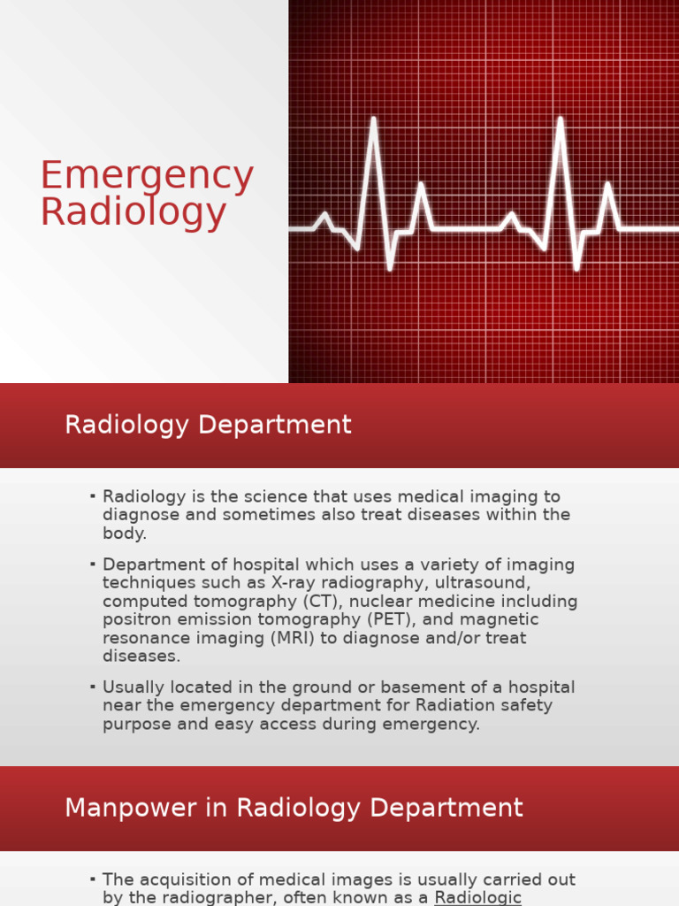 Emergencyinradiology 180528172808 | PDF | Radiology | Medical Imaging