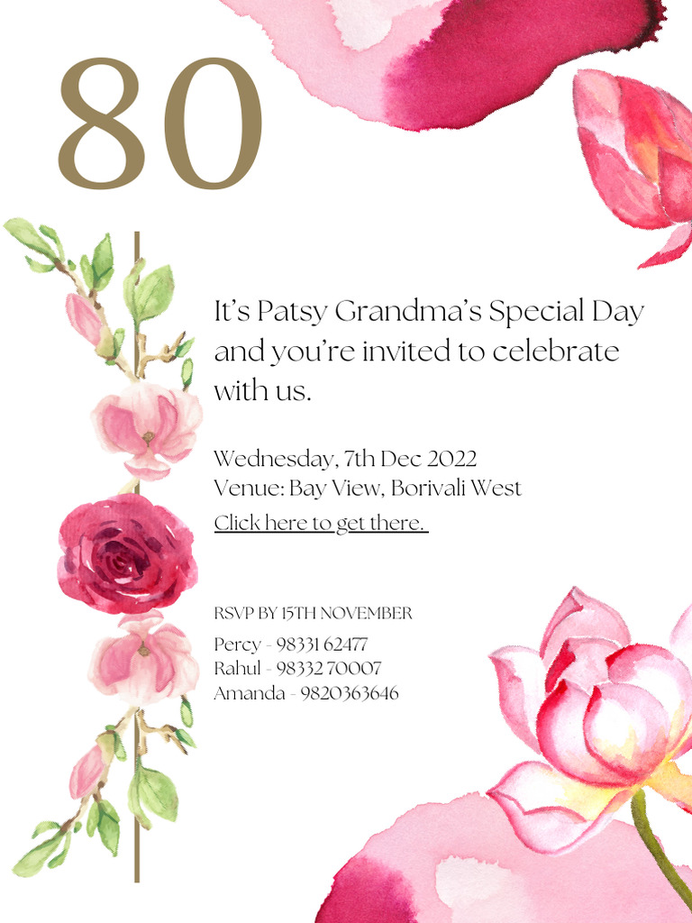 Birthday Invitation | PDF