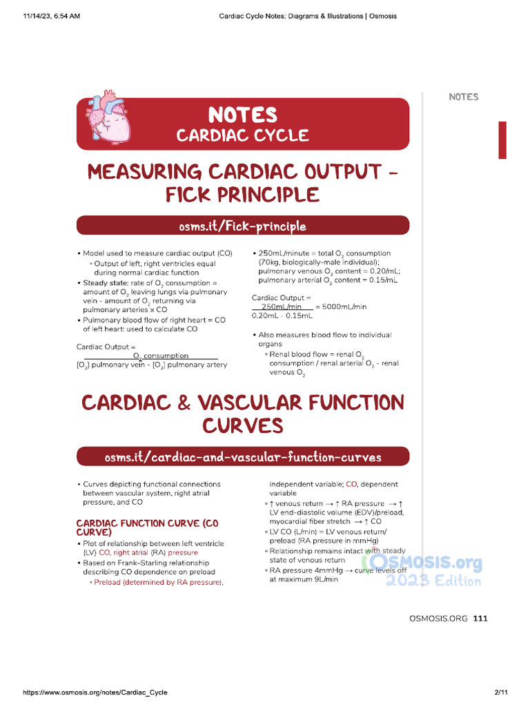Cardiac Cycle | PDF