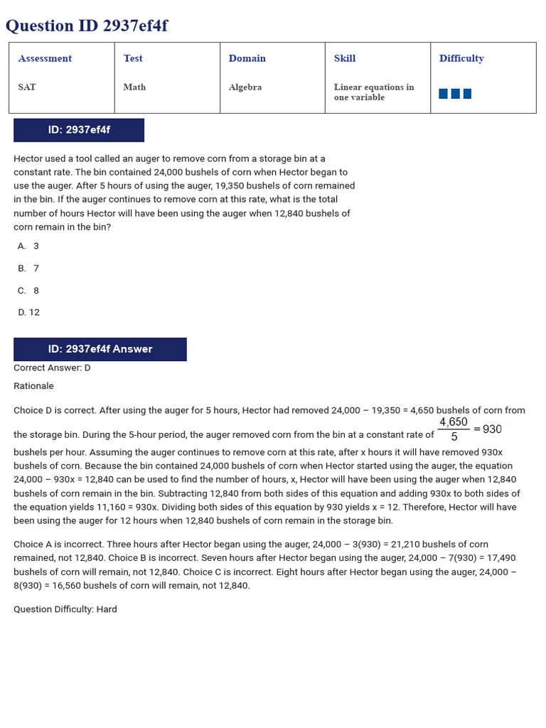 Linear Equations in One Variable - Section 2 | PDF