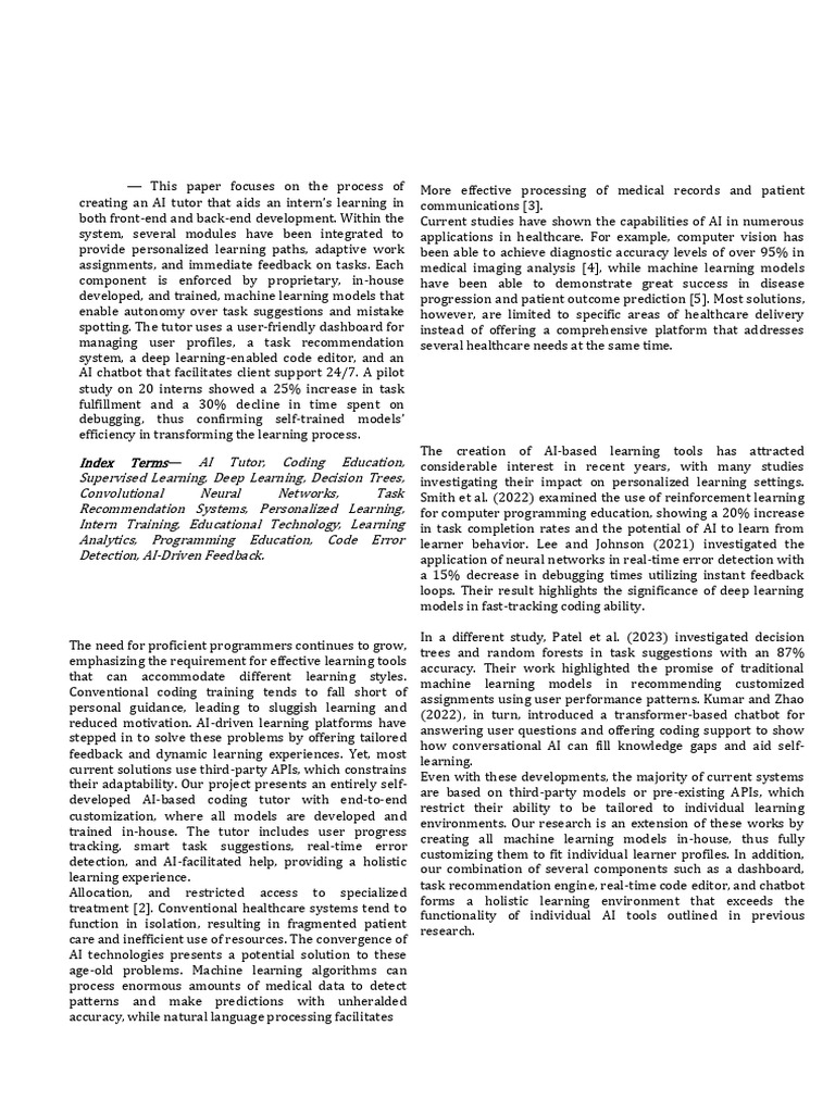 AI-Powered Coding Tutor System | PDF | Artificial Intelligence ...