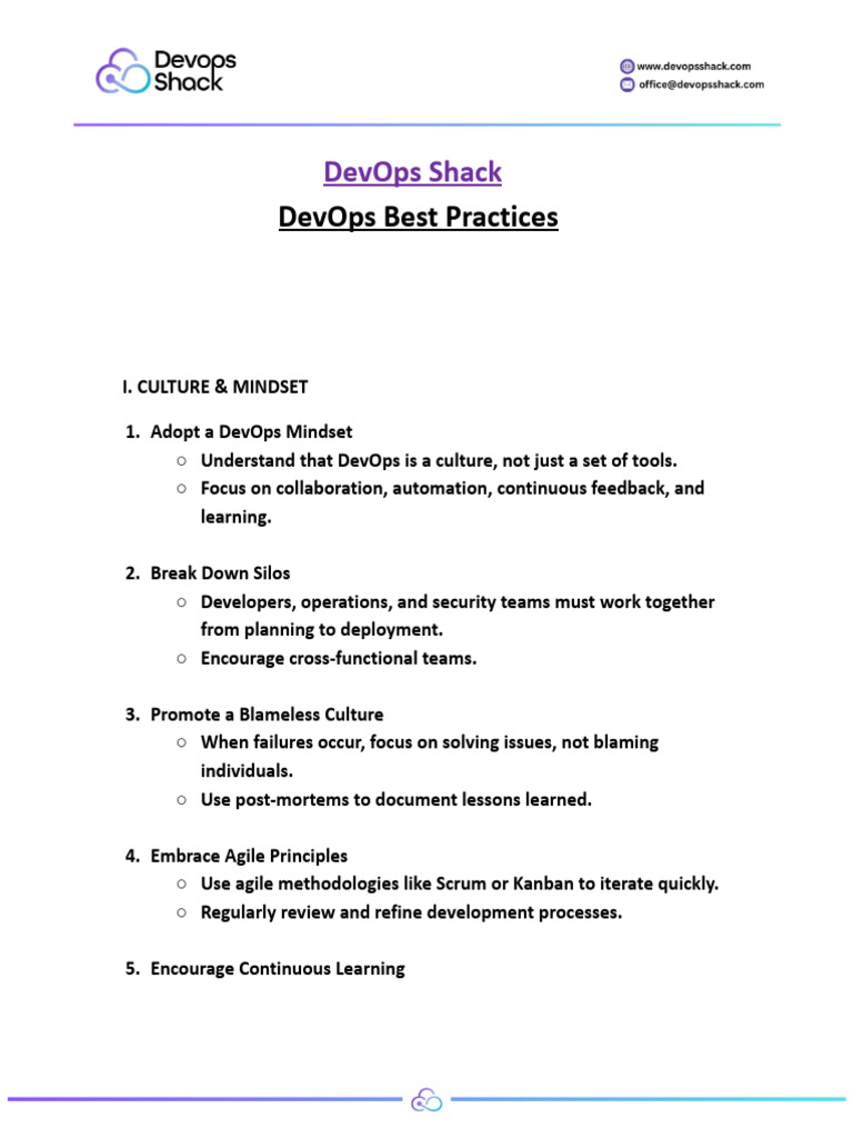 DevOps Best Practices Guide | PDF | Cloud Computing | Computer Security