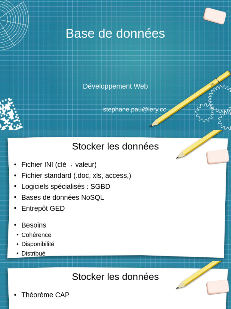 Types de SGBD et Modélisation des Données | PDF | SQL | Bases de données