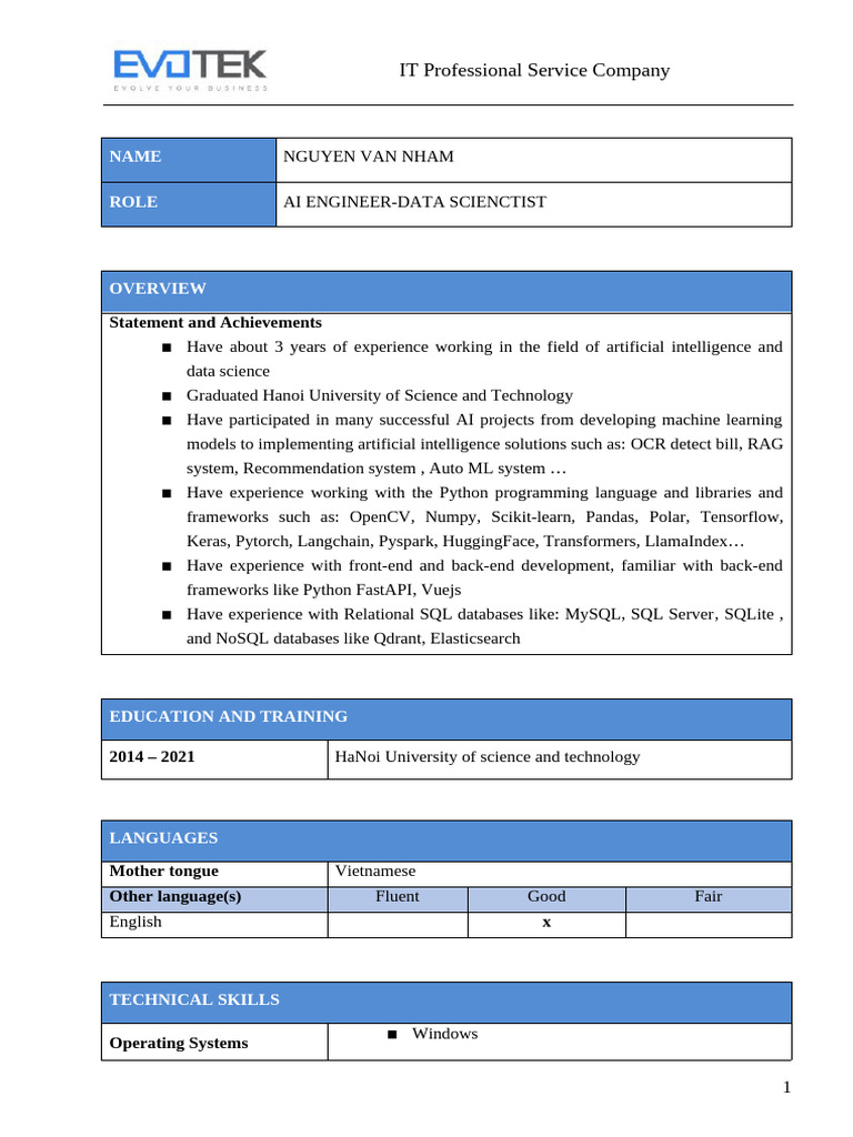 AI Engineer Profile and Projects Overview | PDF | Python (Programming ...