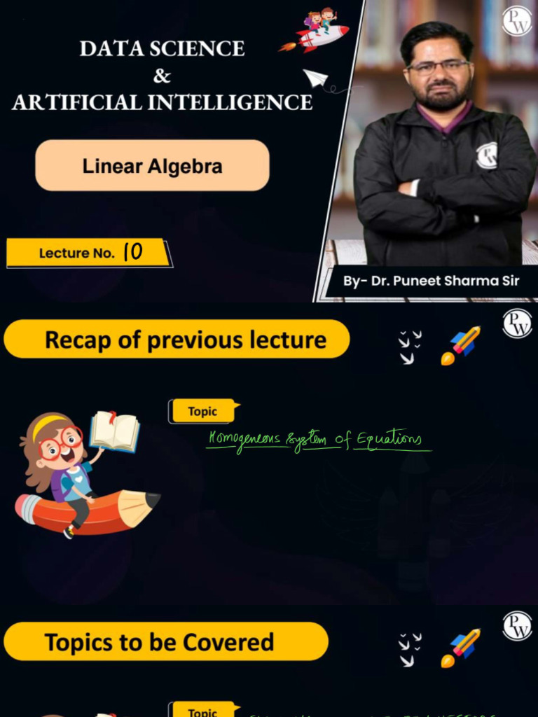 Linear - 1 10 _ Class Notes | PDF