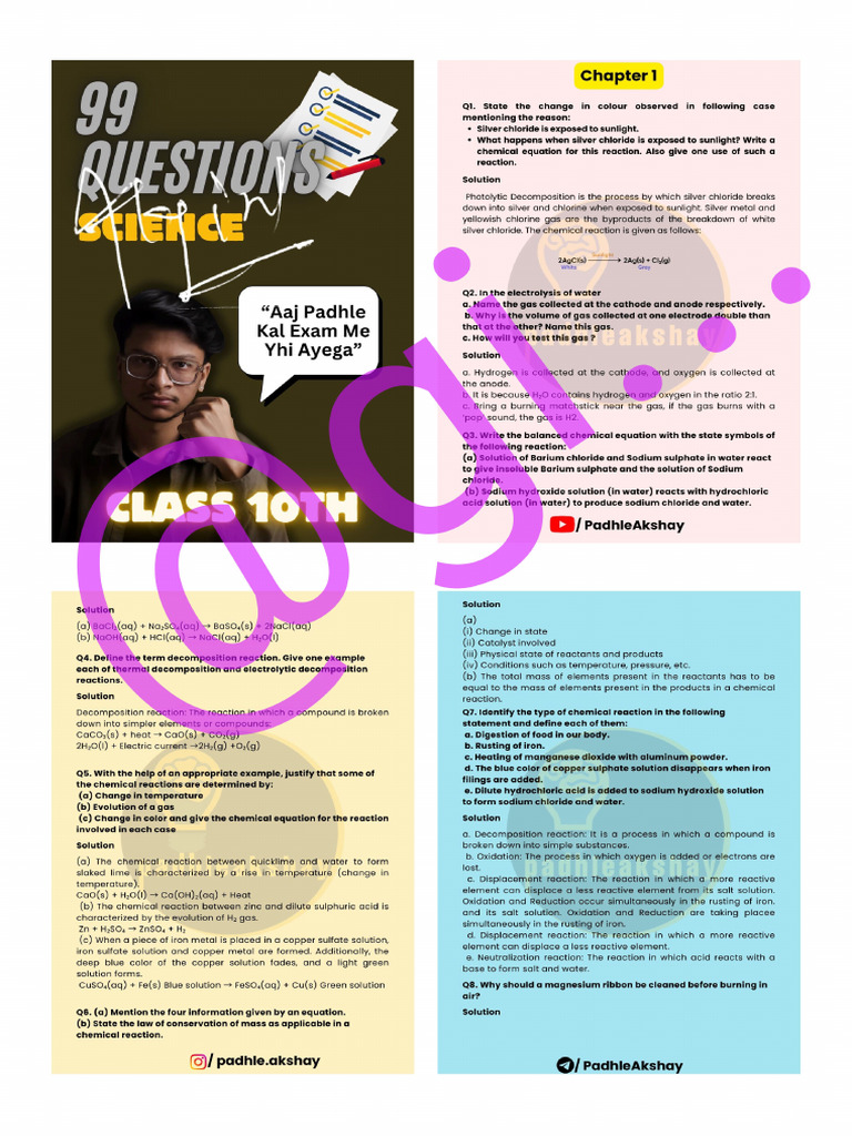 Science Question | PDF