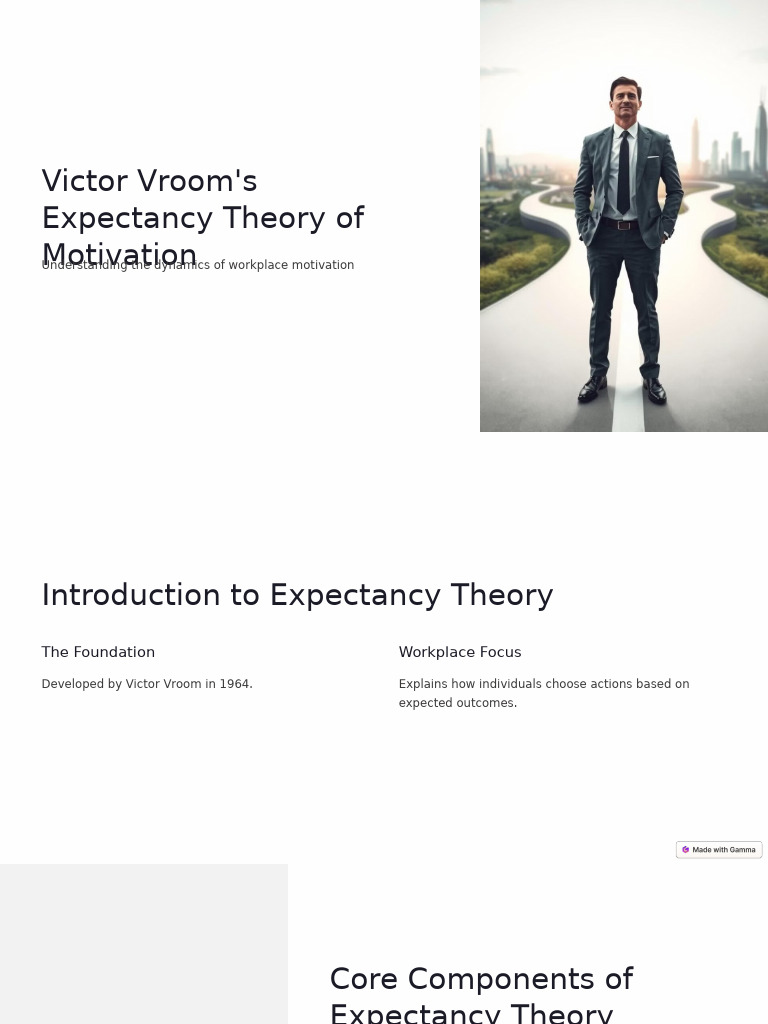 Vroom's Expectancy Theory Explained PDF