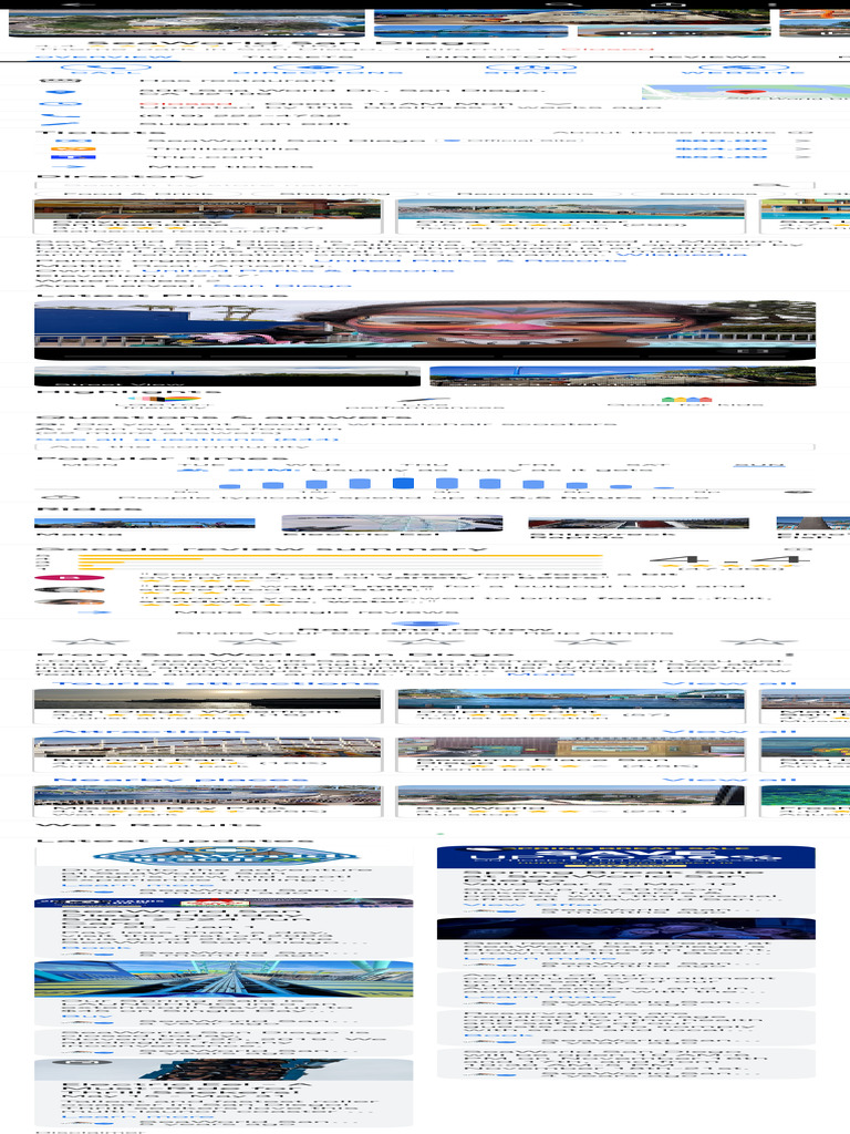 Timings of Sea World San Diego - Google Search | PDF