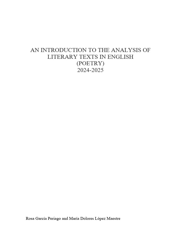 Poetry Analysis Handbook for Students | PDF | Sonnets | Poetry