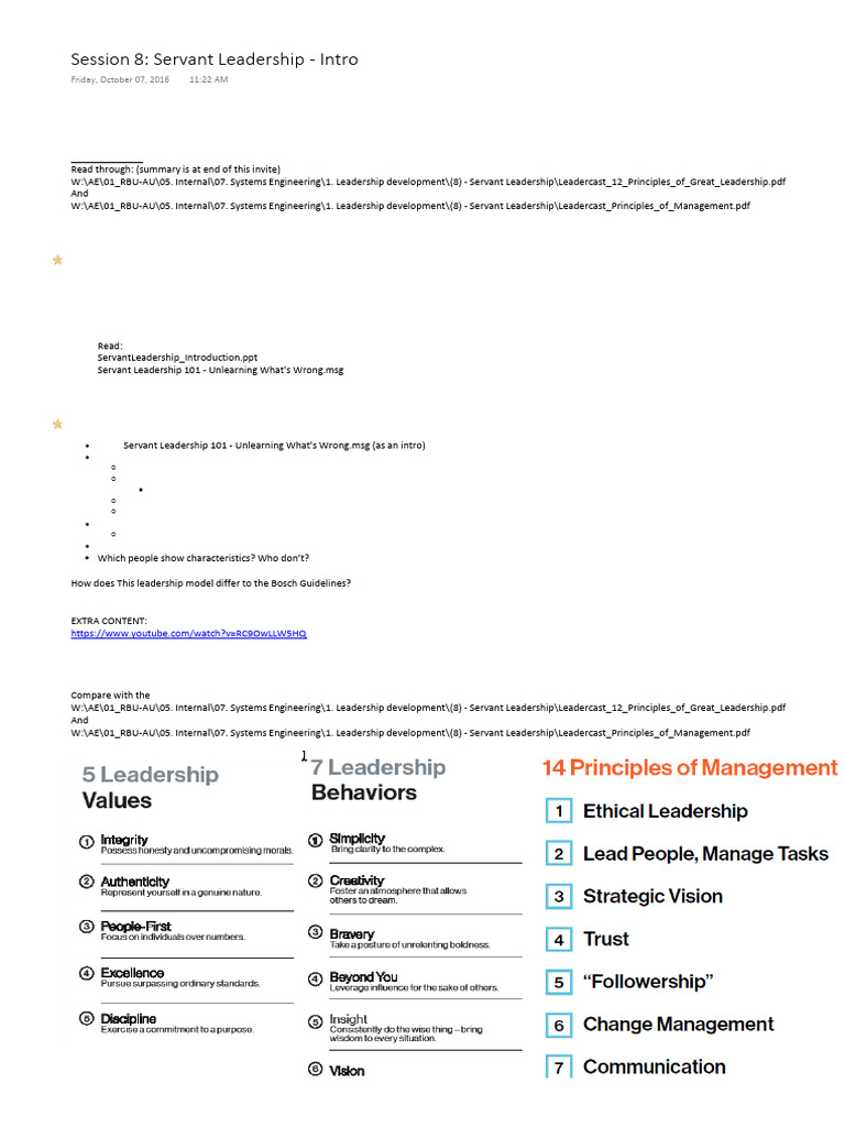 Understanding Servant Leadership Principles | PDF