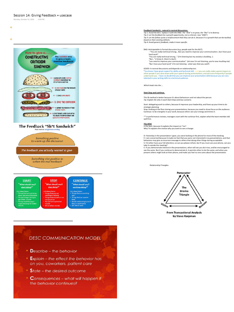 Session 14 Giving Feedback + Usecase | PDF | Cognitive Science ...