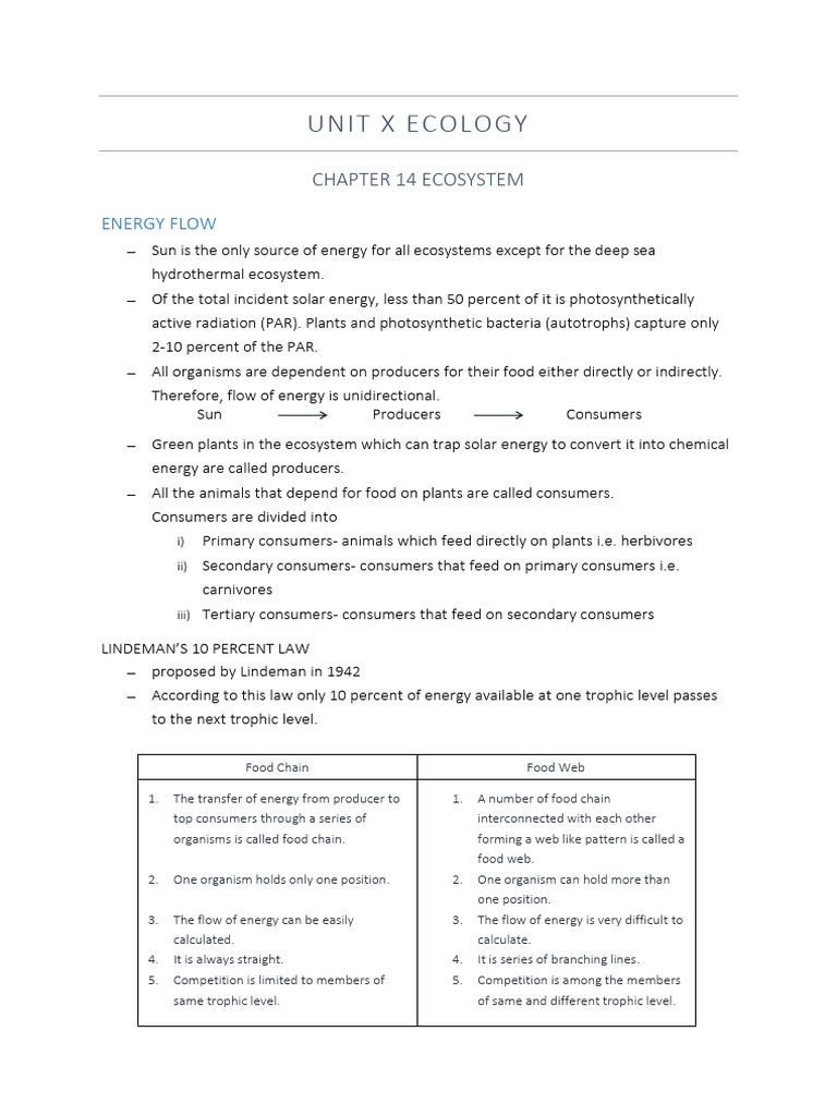 Ecosystem Part 2 Pdf Food Web Biomass Ecology