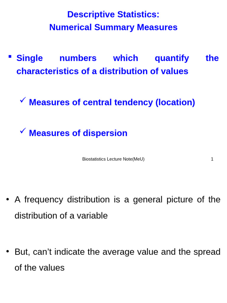 Bio one | PDF | Mode (Statistics) | Standard Deviation