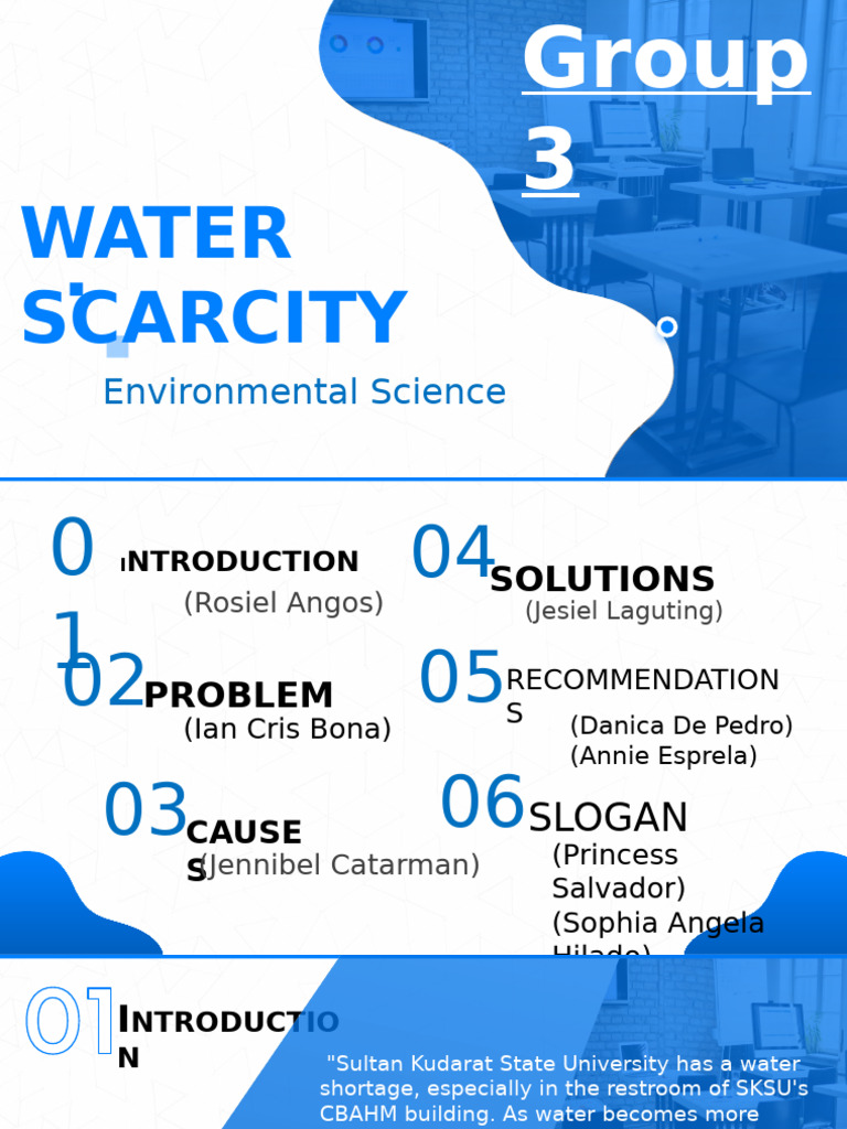 Environmental Science - Presentation | PDF | Water Conservation | Water