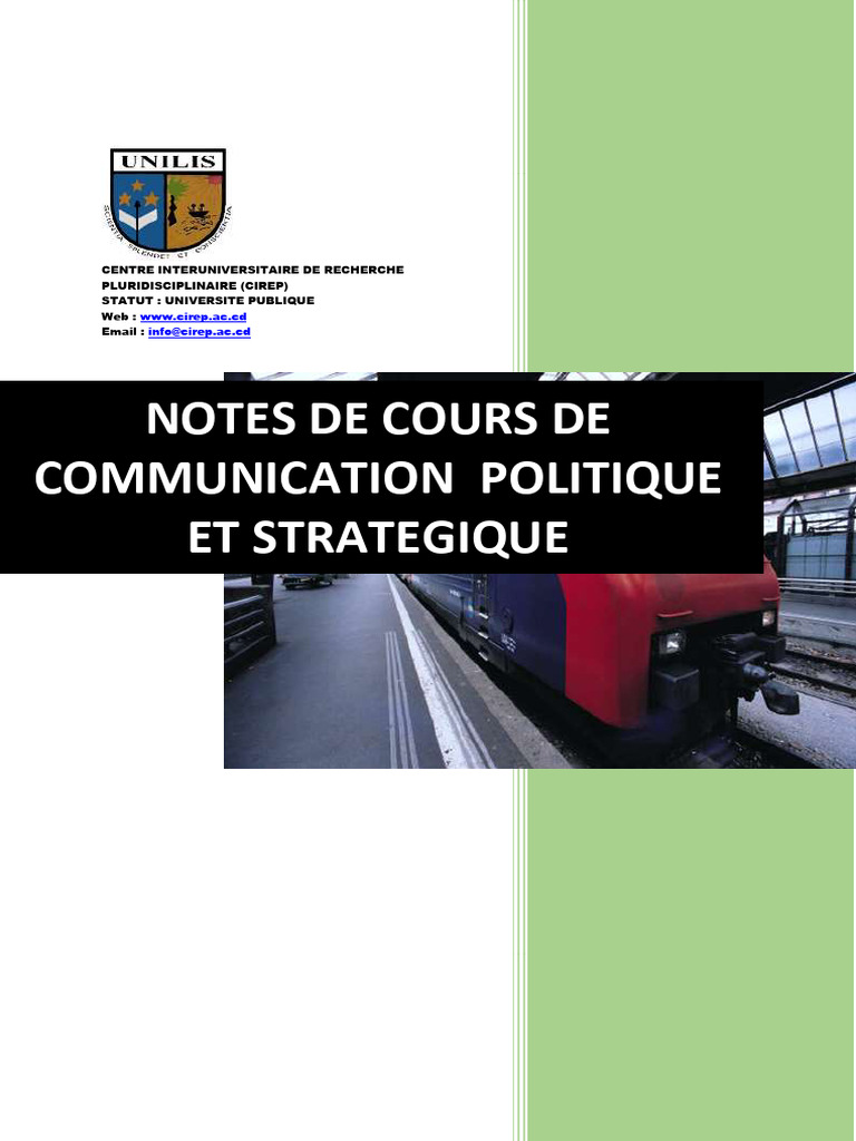 Notes de cours en communication politique | PDF | la communication ...