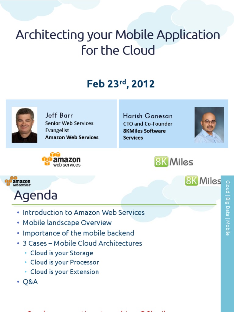 Mobile Cloud Computing Architectures Using AWS | PDF | Cloud Computing ...