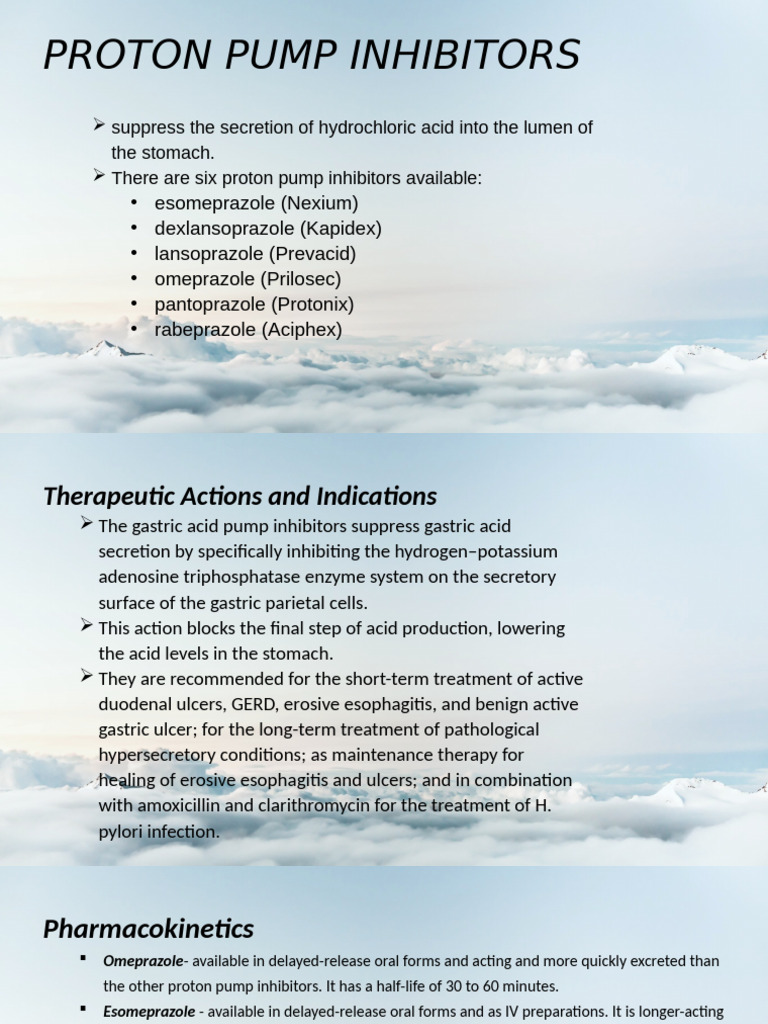 Understanding Proton Pump Inhibitors | PDF | Clinical Medicine ...