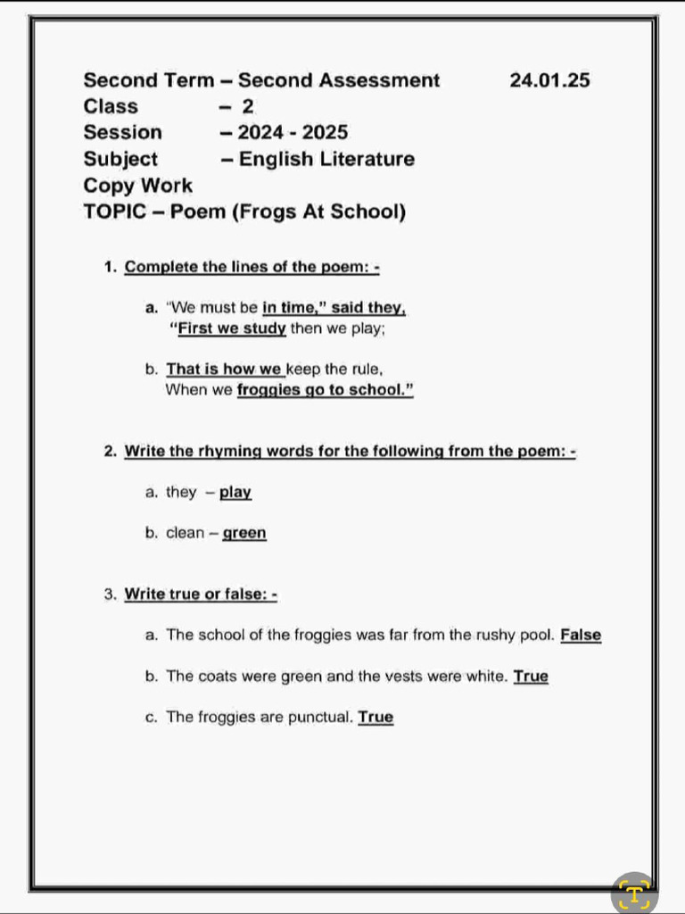 Std 2_Worksheets | PDF