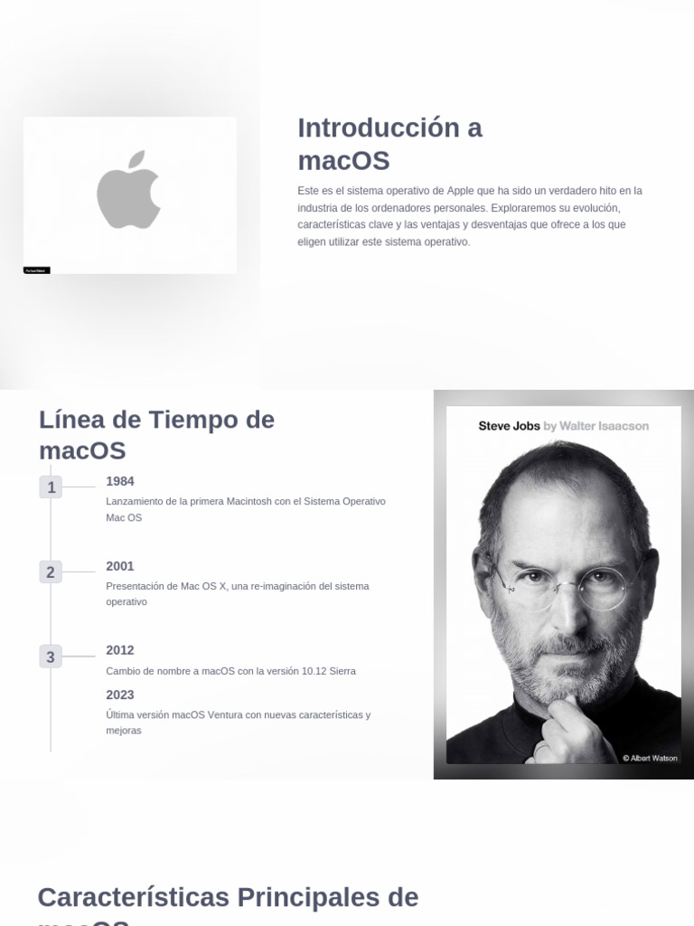 Introducción a macOS: Características y Ventajas | PDF