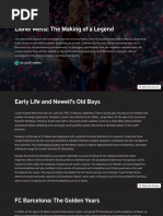 The Story of Messi | PDF | Lionel Messi | Sports