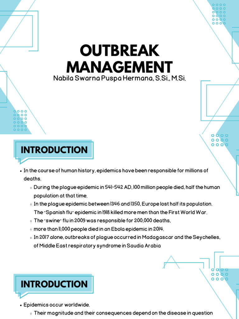 Biohan 14 - Outbreak Management | PDF | Epidemics | Infection