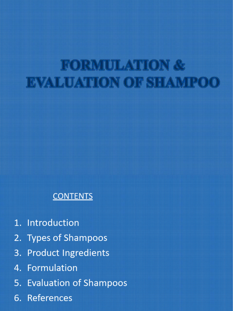 SHAMPOOS | PDF | Surfactant | Shampoo