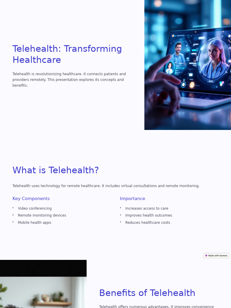 Telehealth: Benefits and Challenges Explained | PDF | Health Care ...