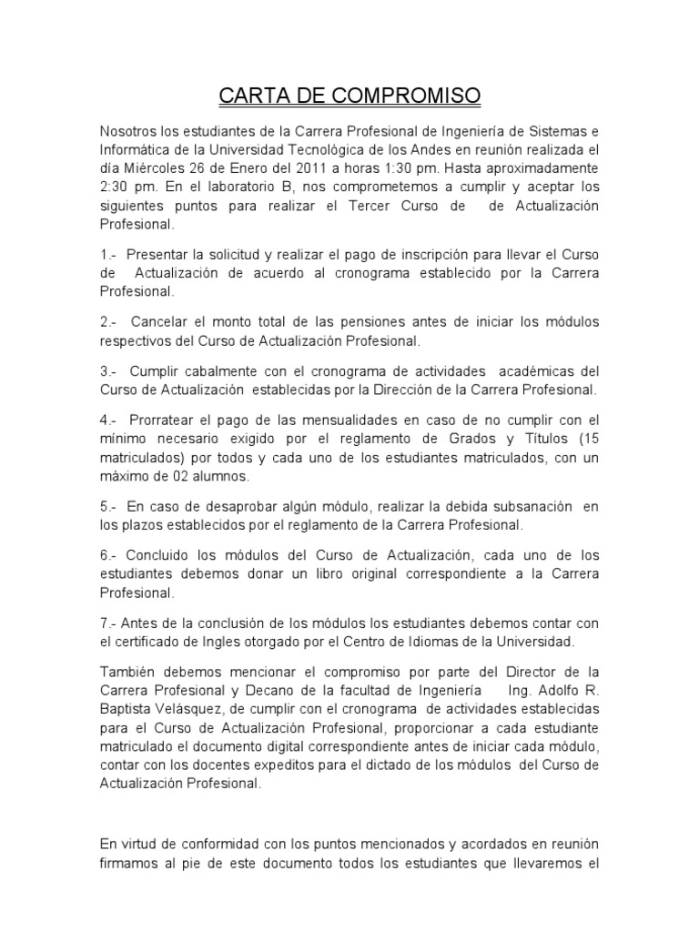 Carta de Compromiso-Final | PDF