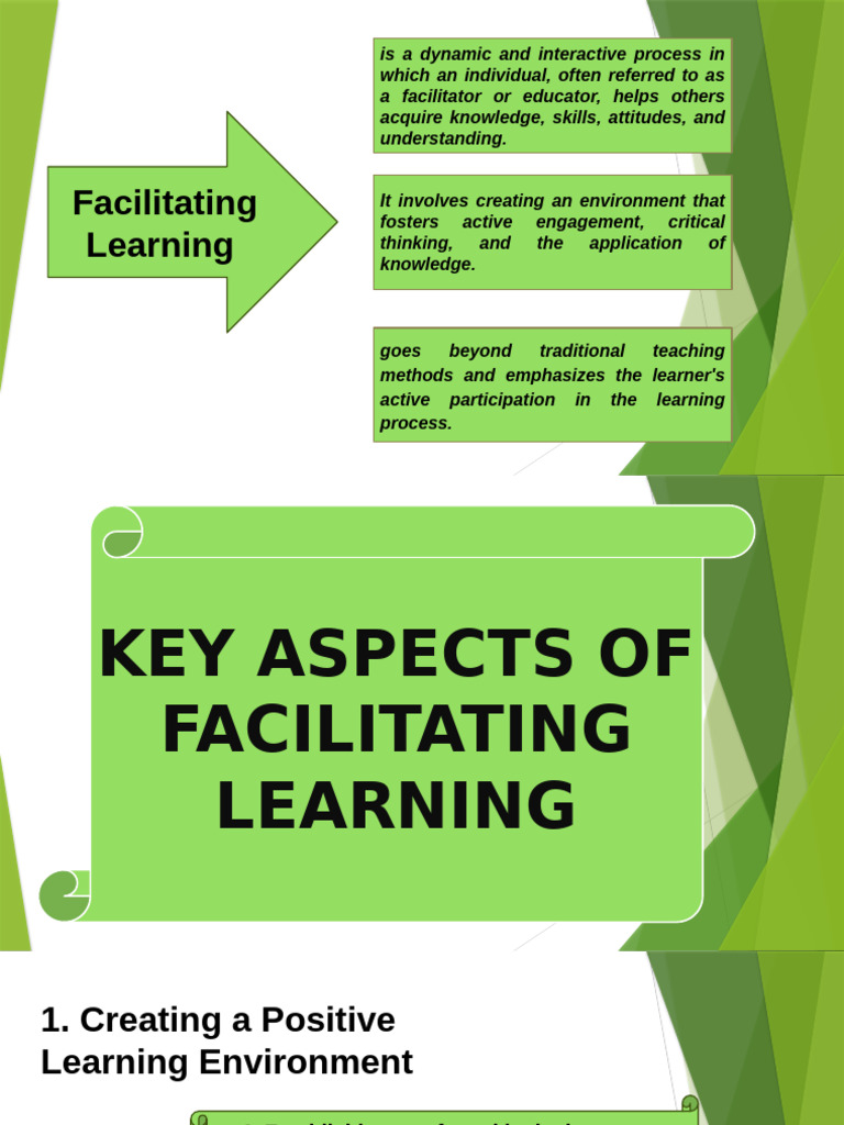 Facilitating Learning | PDF | Learning | Constructivism (Philosophy Of ...