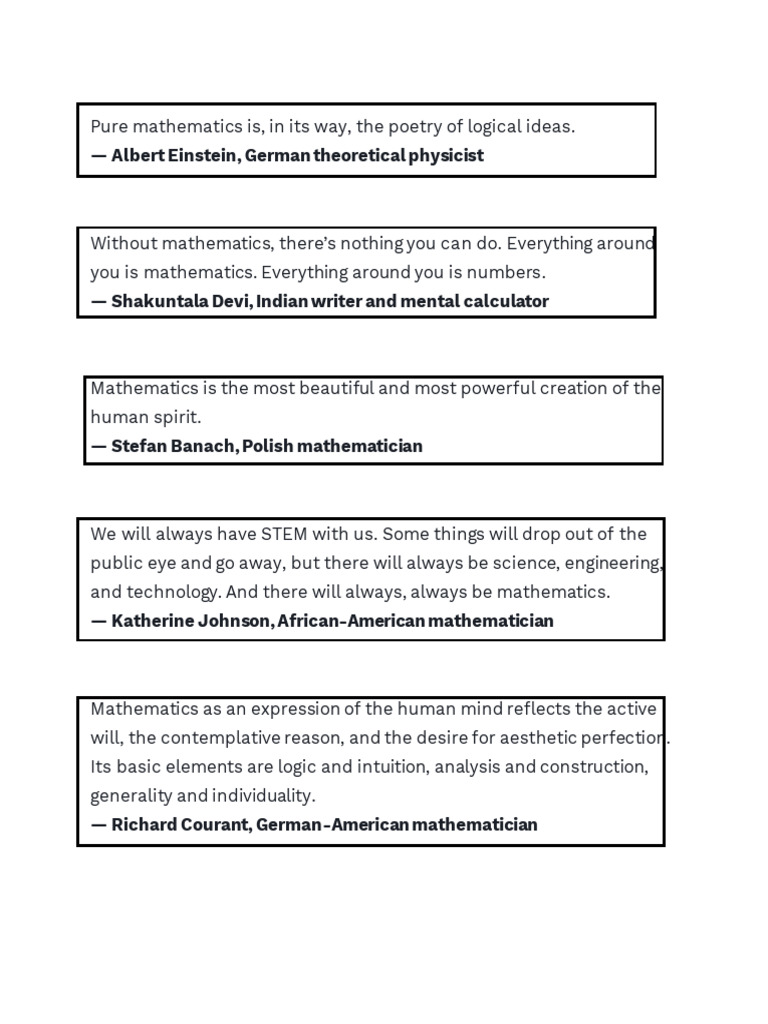 Mathematics - Classworks | PDF