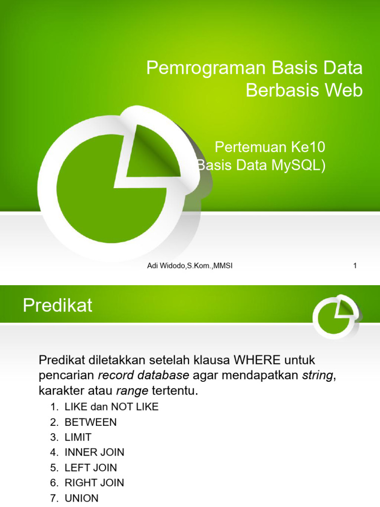 Panduan SQL dan MySQL dengan PHP | PDF