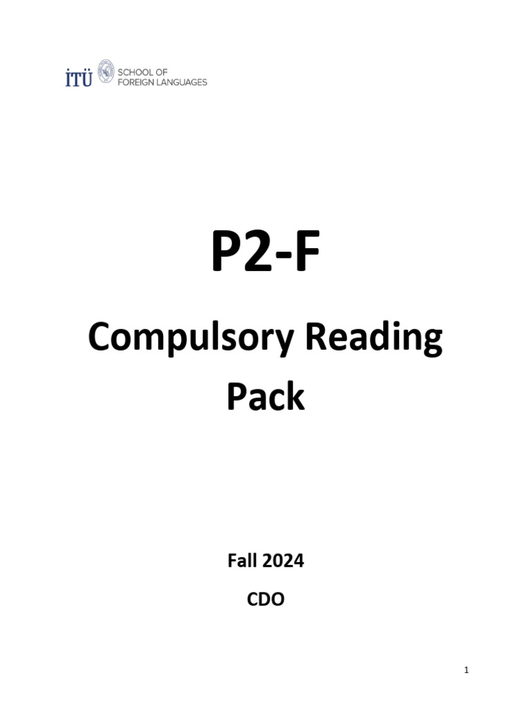 Compulsory Reading-Teacher - S | PDF