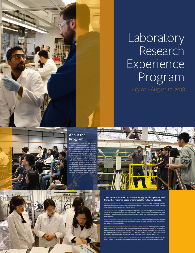 UC Berkeley Laboratory Research Program | PDF | Spectroscopy | Chemistry