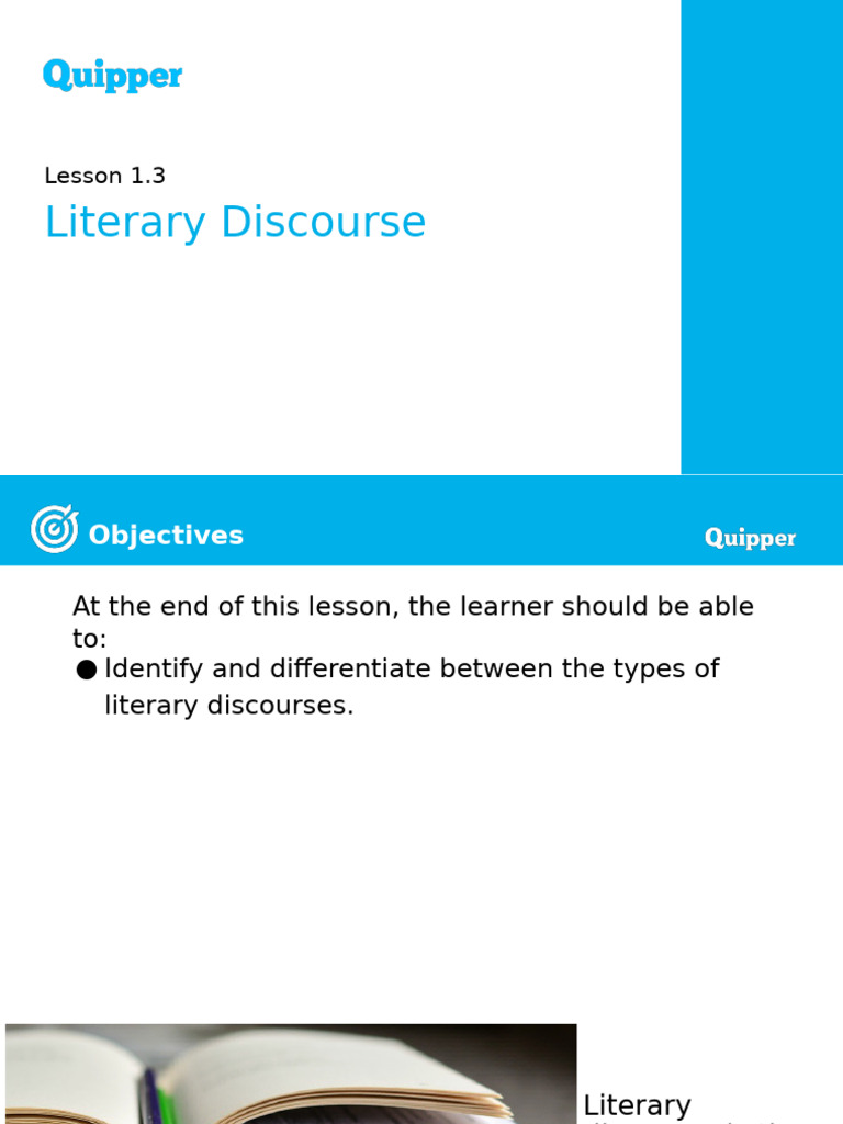 ME EngRW 11 Q3 0103 PS Literary Discourse | PDF | Human Communication