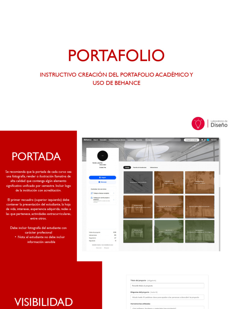 Creación de Portafolio en Behance | PDF