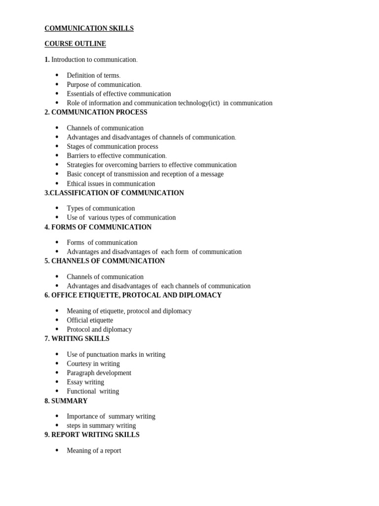 Effective Communication Skills Course | PDF | Communication ...
