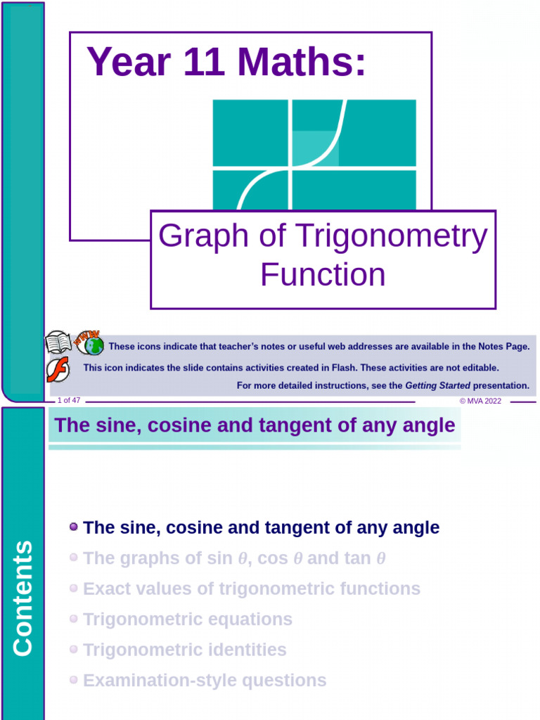 Graph of Trignometry | PDF | Trigonometric Functions | Trigonometry