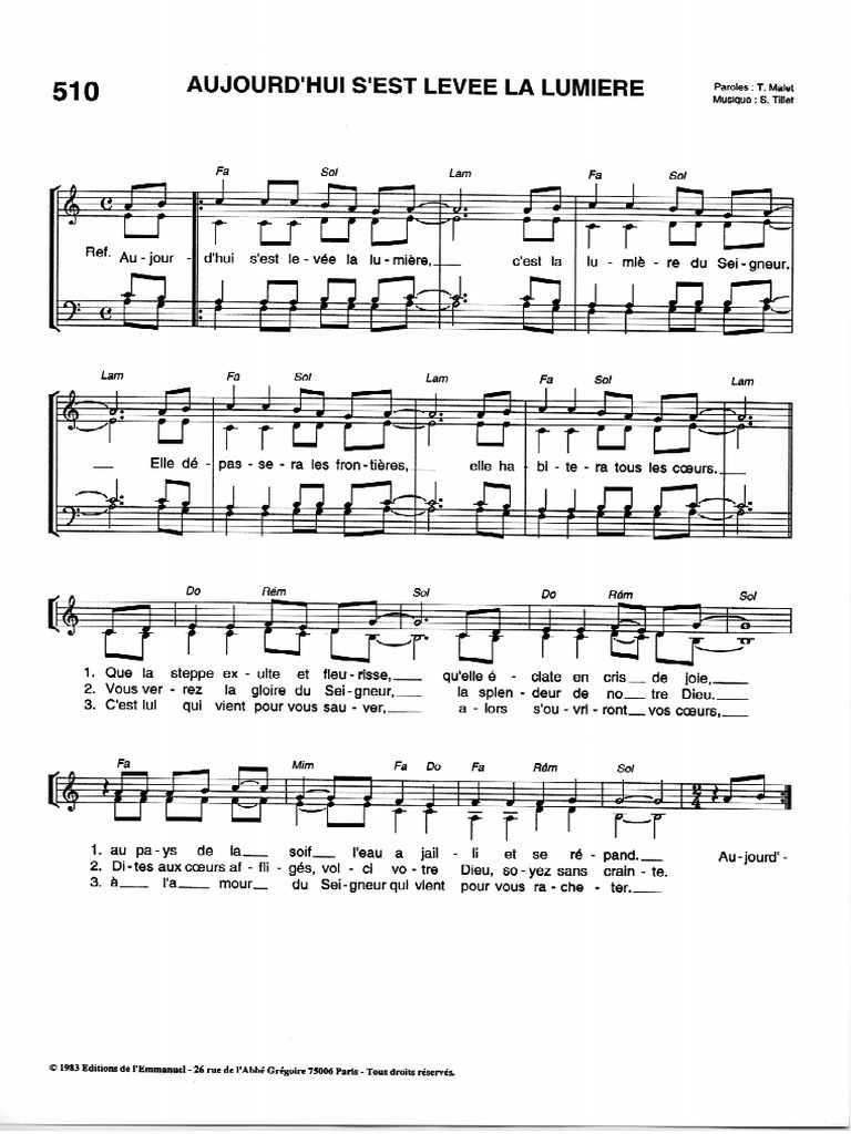 Aujourdhui s est lev e la lumiere pdf